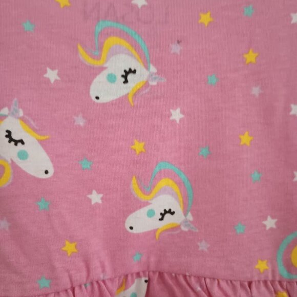 NWT Losan pink unicorn print dress - Picture 3 of 3